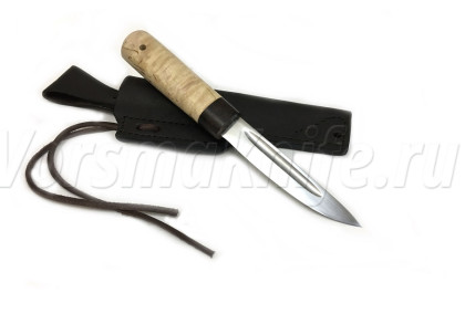 Нож Якут №3 тундровый, 95Х18, карельская береза