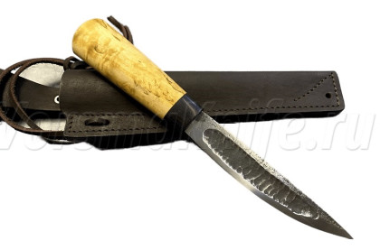 Нож Якут, Х12МФ, карельская береза