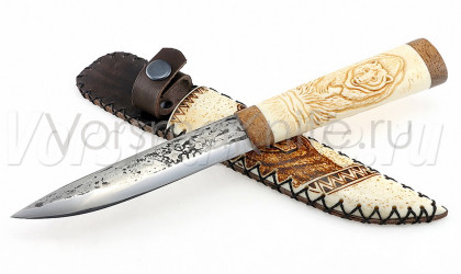 Подарочный нож Якут малый 9ХС рог