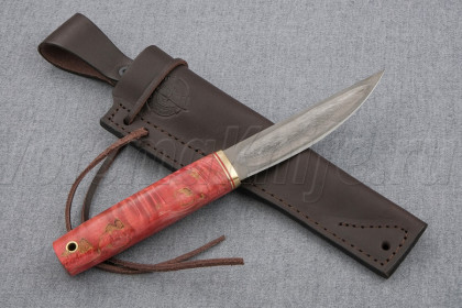 Нож Якутский-2, булат, карельская береза