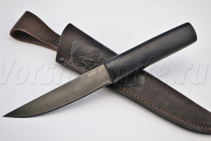 Нож Якутский-3, булат, черный граб